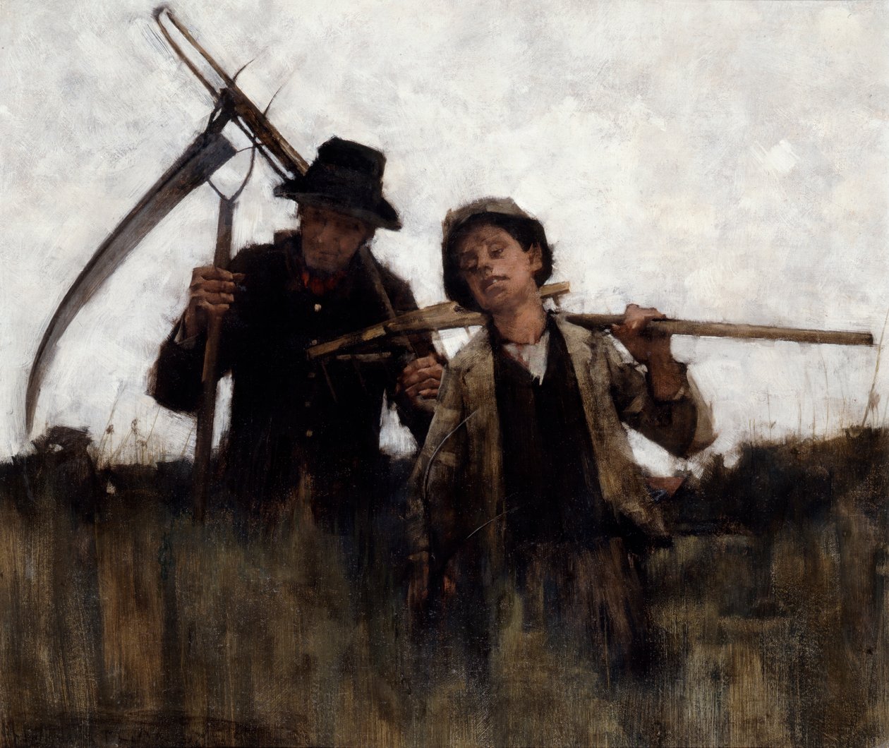 Gårdsarbeidere, 1875-1929 av Henry Herbert La Thangue