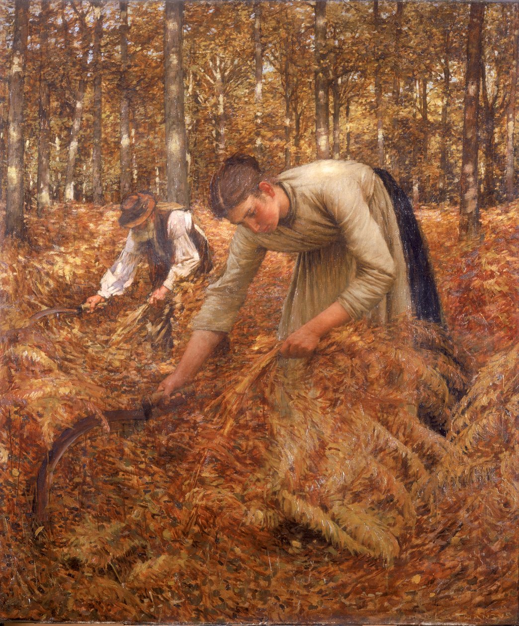 Samler Bracken, ca. 1899 av Henry Herbert La Thangue