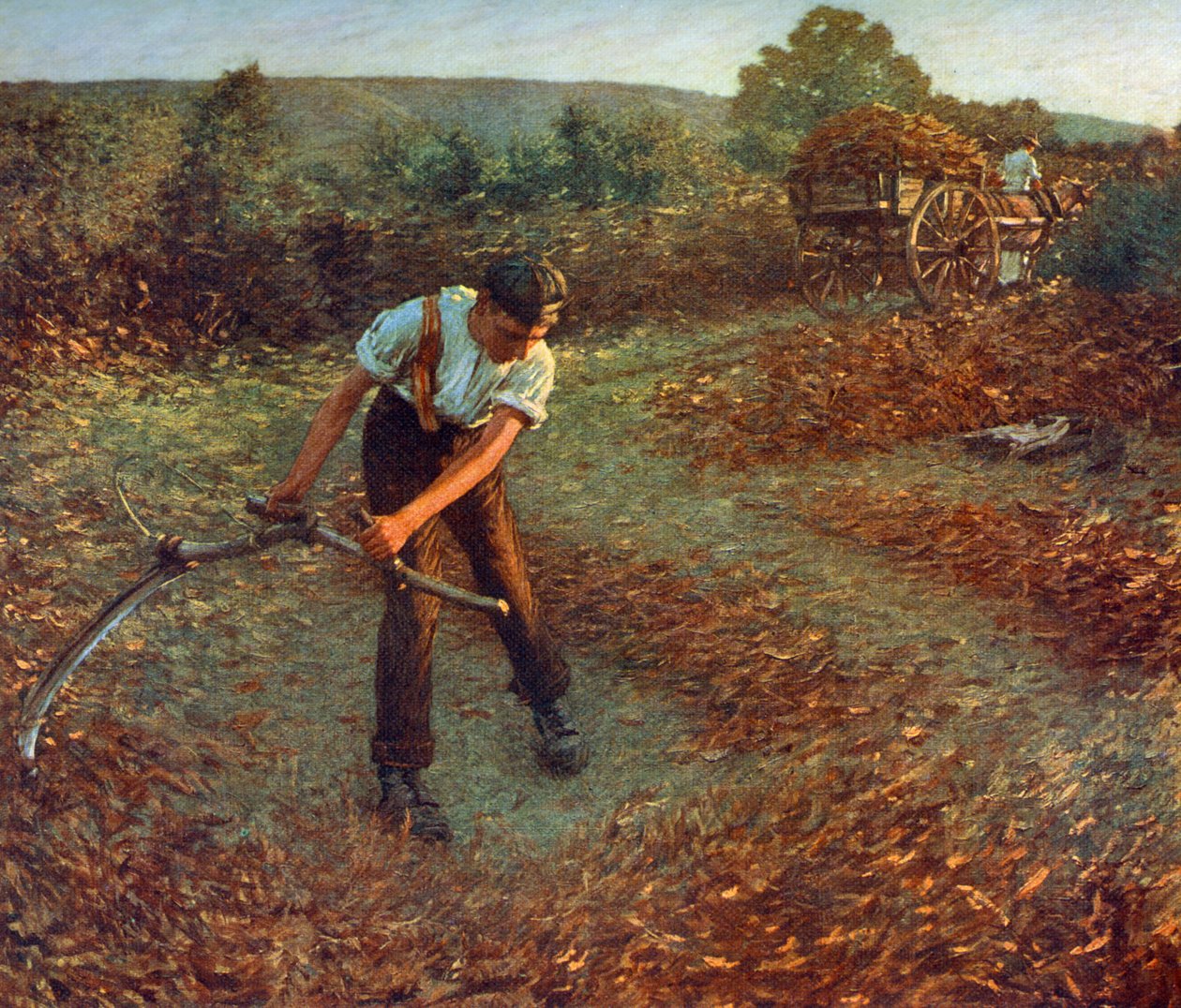 Mowing Bracken, c1903, 1912. av Henry Herbert La Thangue