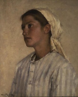 Portrett av en jente av Henry Herbert La Thangue