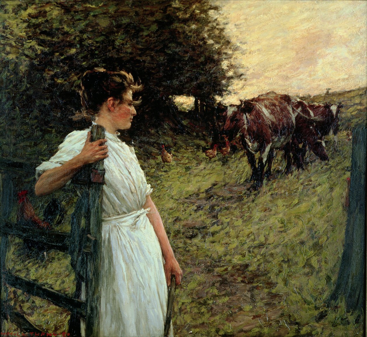 Bondens datter, 1890-tallet av Henry Herbert La Thangue