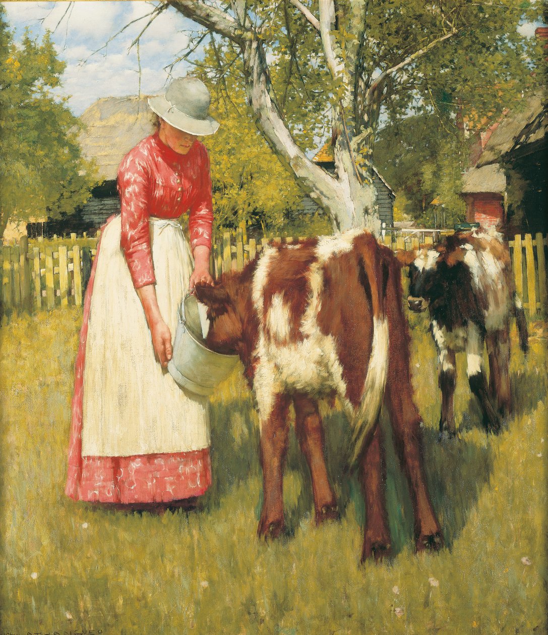 Det første måltid, ca. 1894 av Henry Herbert La Thangue