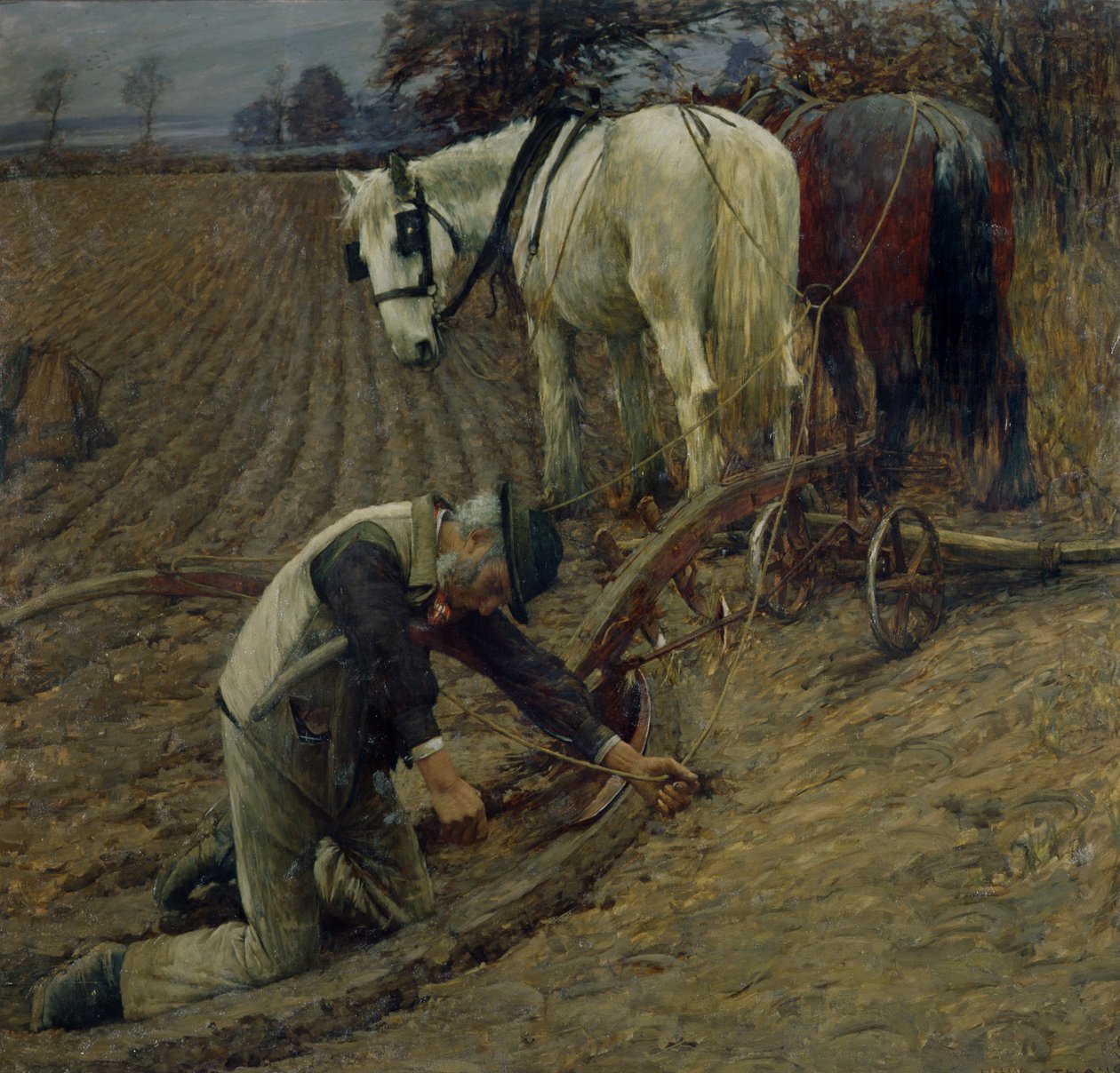 Den siste furen, 1895 av Henry Herbert La Thangue