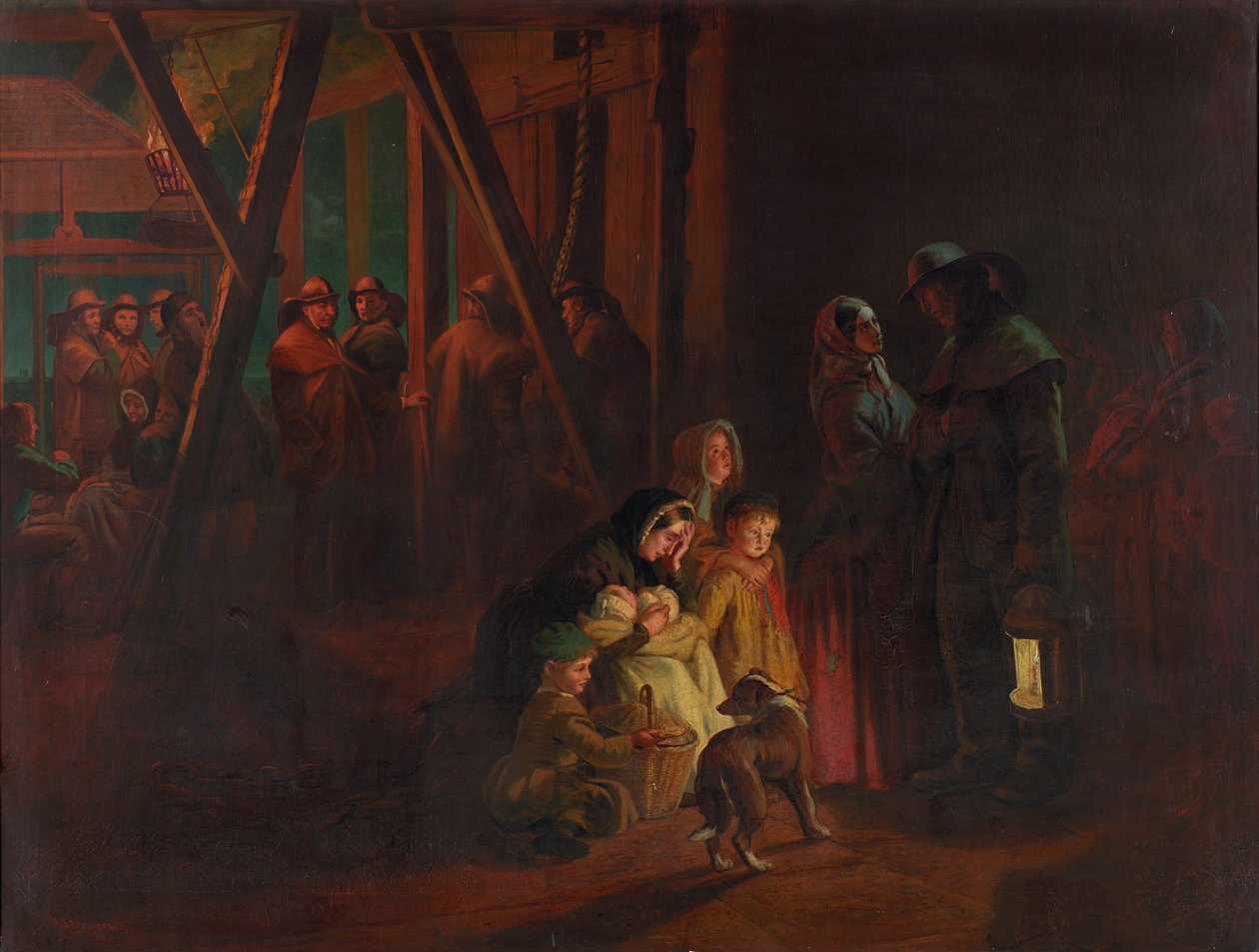 Hartley Pit-katastrofe av Henry Hetherington Emmerson