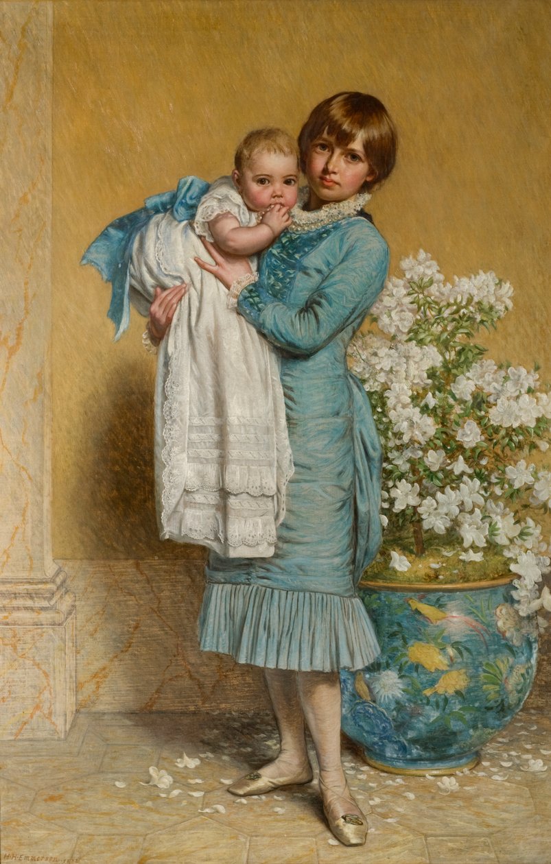Vår baby, 1882 av Henry Hetherington Emmerson