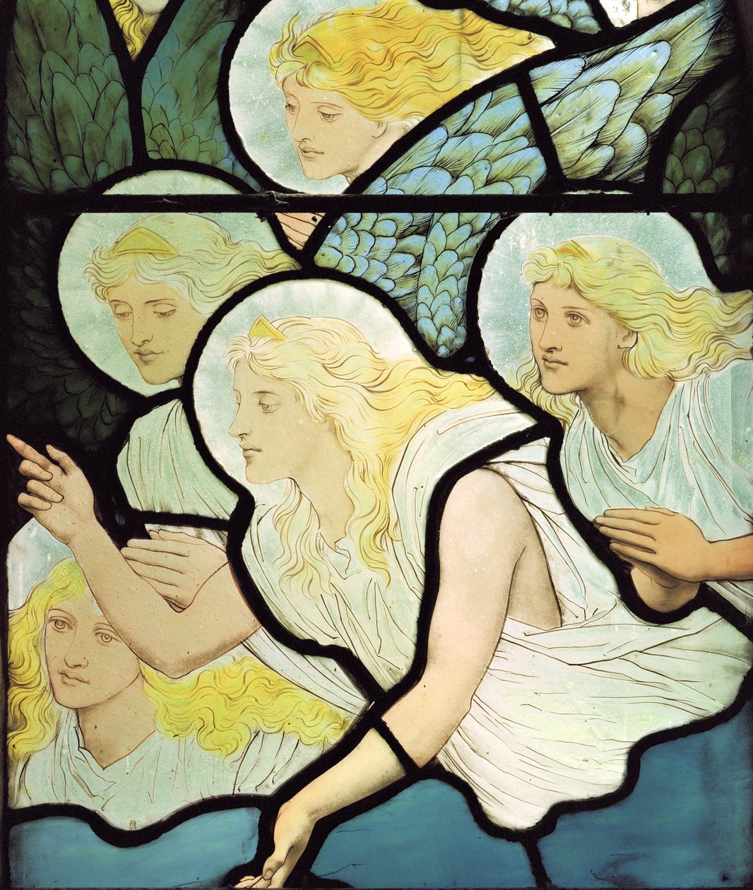 Angels, 1882 (farget glass) av Henry Holiday