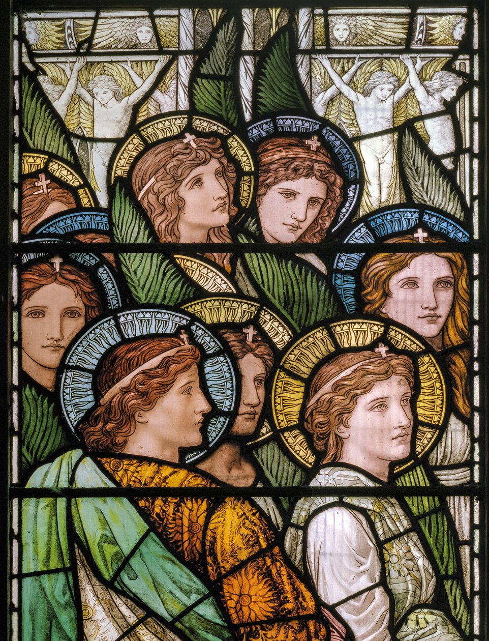 Bakewell, All Saints, Holiday Workshop, Henry Holiday, The Lamb Of God, Adoring Saints, 1893 av Henry Holiday