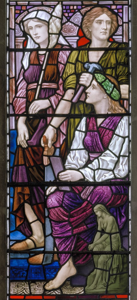 Buckland, St Mary, Lowndes & Drury, Henry Holiday, Arkitektur, 1918 av Henry Holiday