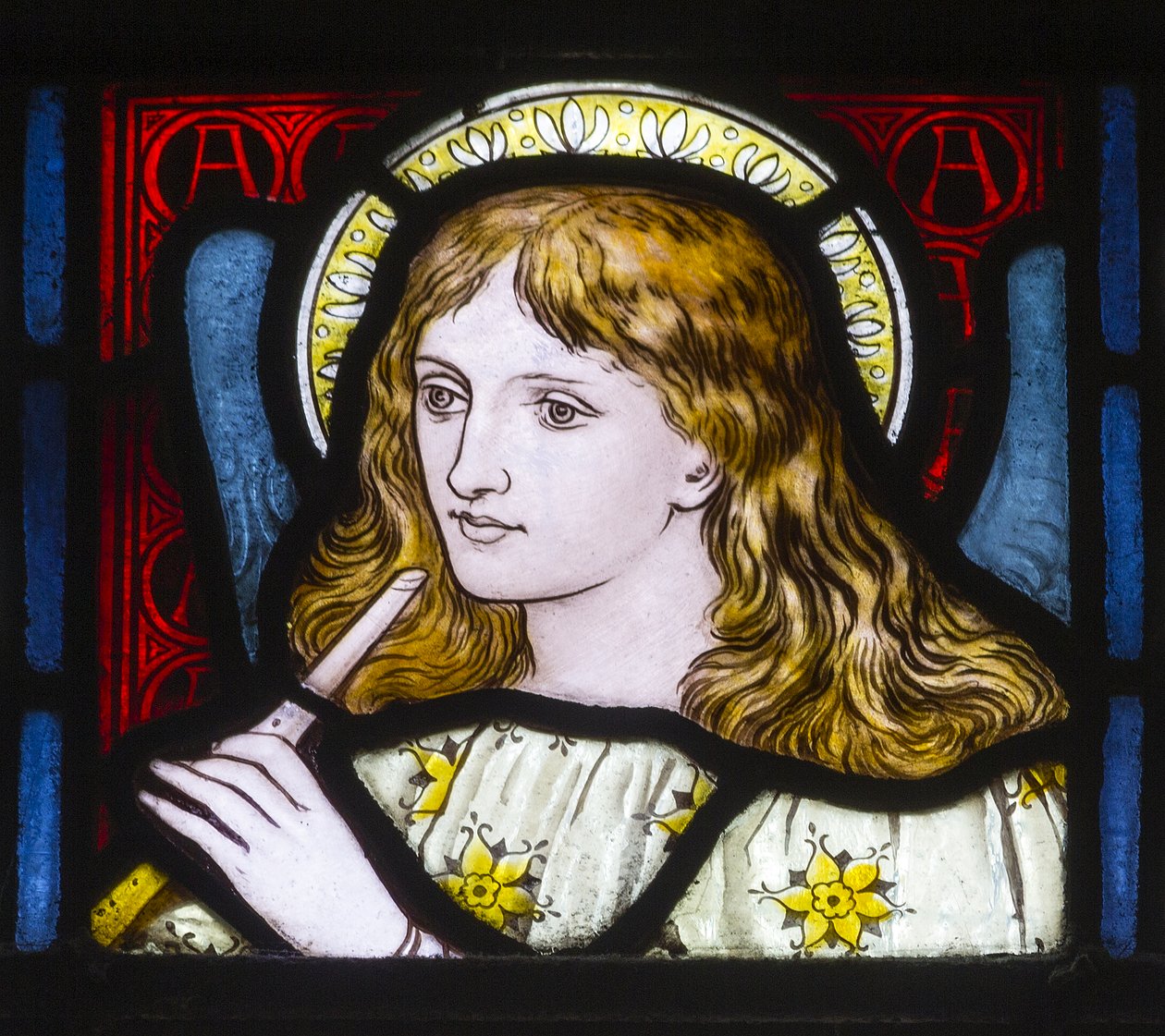 Kirkstall, St Stephen, Heaton Butler & Bayne, Henry Holiday, Head Of A Maiden, ca. 1870 av Henry Holiday