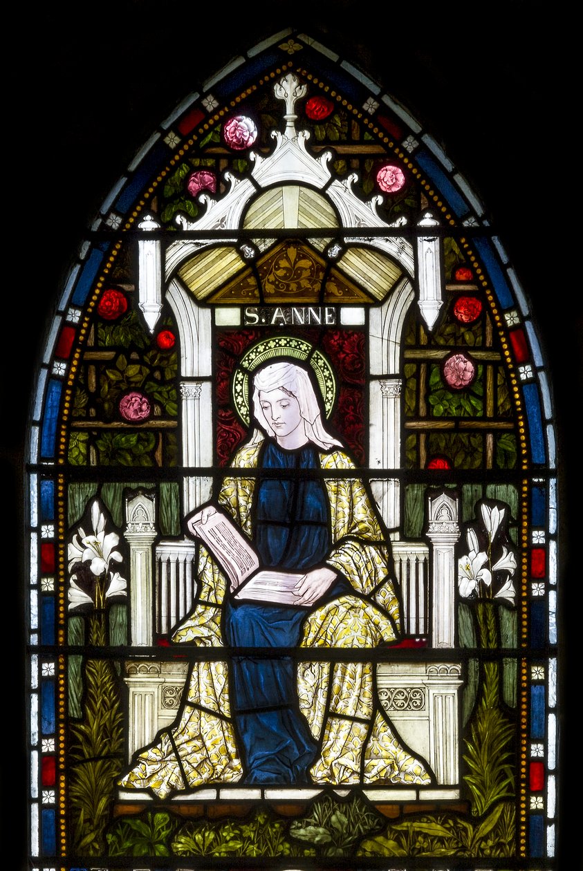 Kirkstall, St. Stephen, Heaton Butler & Bayne, Henry Holiday, St. Anne, ca. 1870 av Henry Holiday