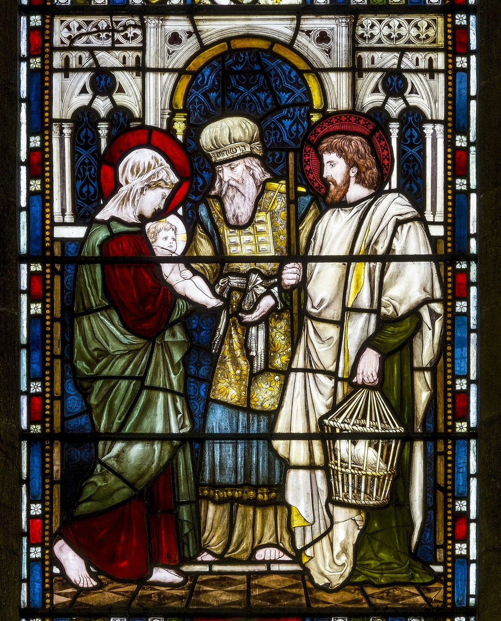 Kirkstall, St Stephen, Heaton Butler & Bayne, Henry Holiday, The Presentation, ca. 1870 av Henry Holiday