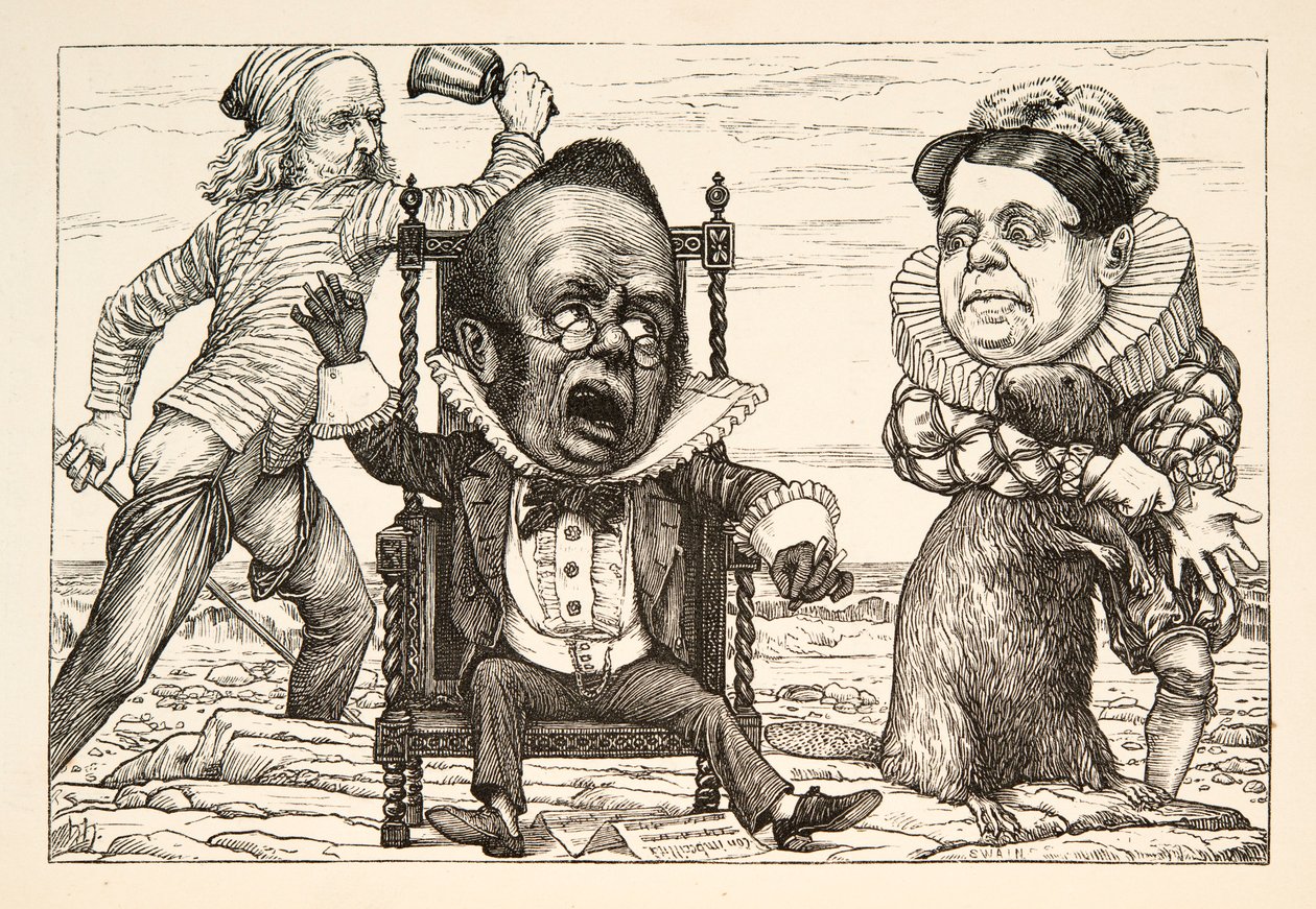 Så stor var hans skrekk at vesten hans ble hvit pub. 1876. av Henry Holiday