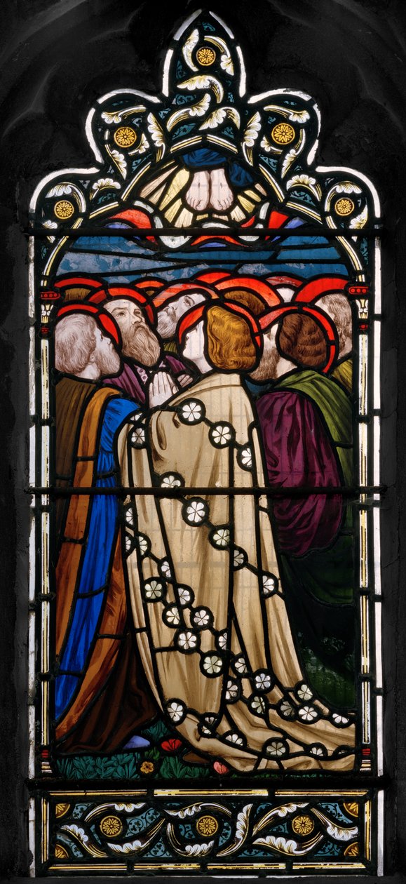 The Ascension, 1866 (farget glass) av Henry Holiday