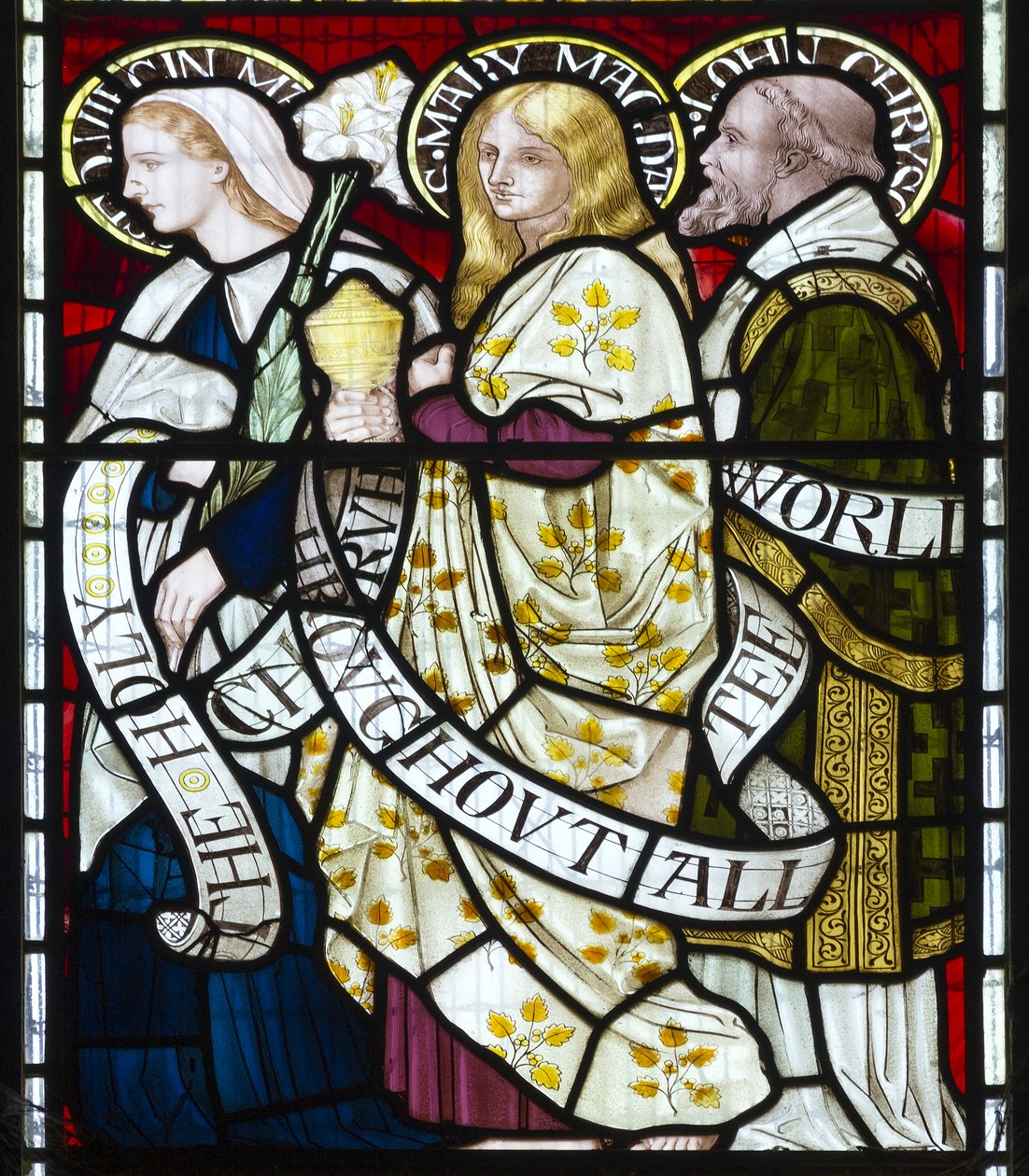 Jomfru Maria, Maria Magdalena, Johannes, ca. 1872 av Henry Holiday