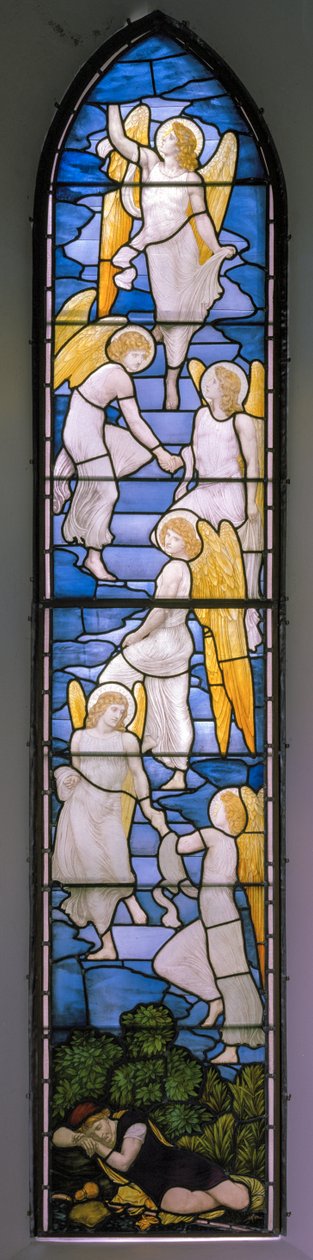 Wolsingham, St Mary & St Stephen, James Powell & Sons, Henry Holiday, Jacobs Ladder, 1881 av Henry Holiday