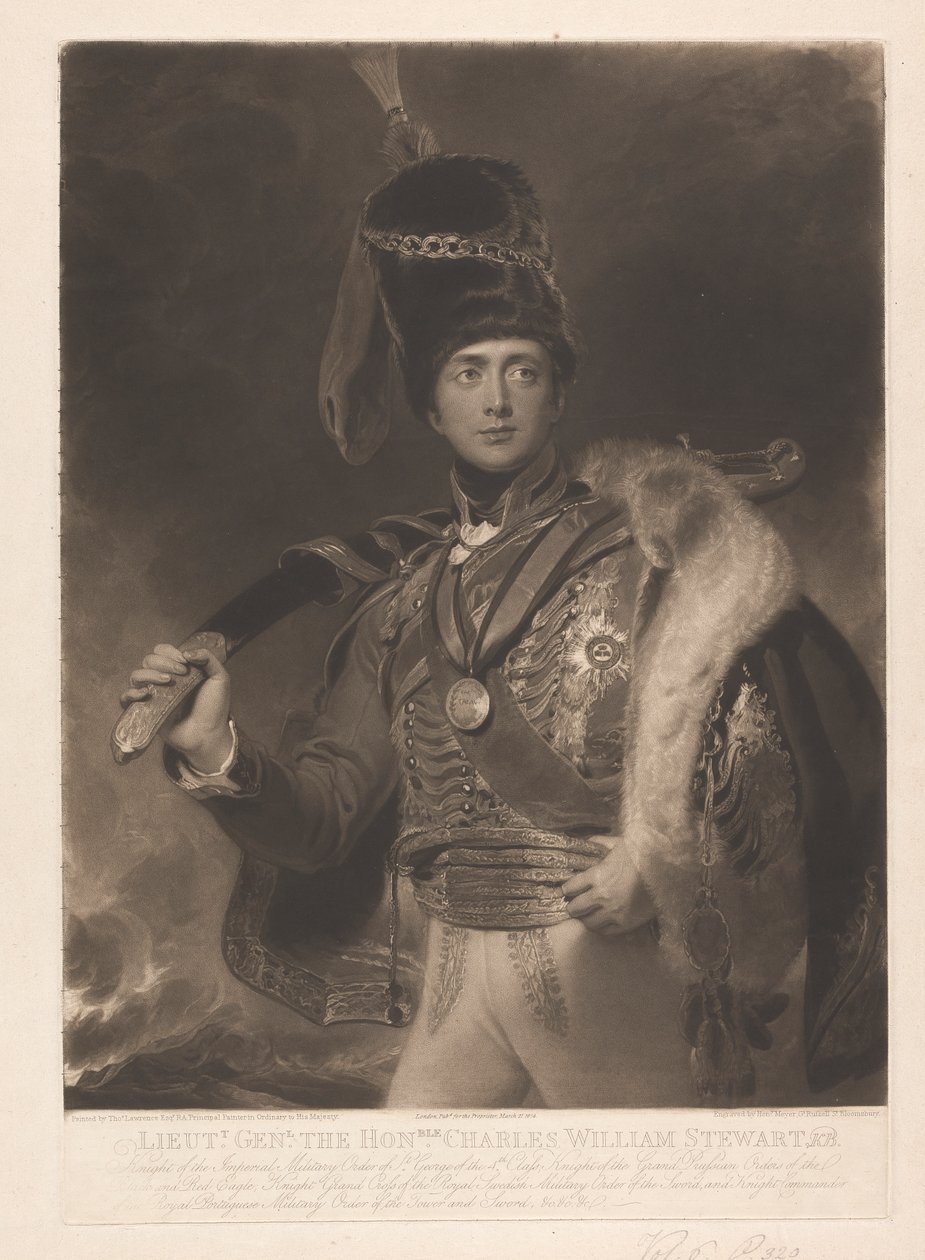 Generalløytnant, den ærede Charles William Stewart, KB av Henry Hoppner Meyer
