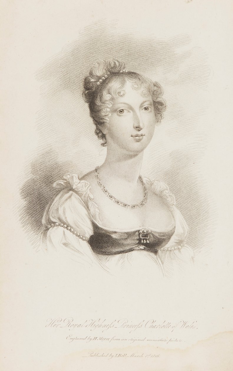 Prinsesse Charlotte Augusta av Wales av Henry Hoppner Meyer