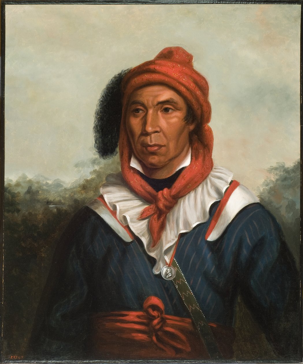 Julcee-Mathla (Seminole), ca. 1831-33 av Henry Inman