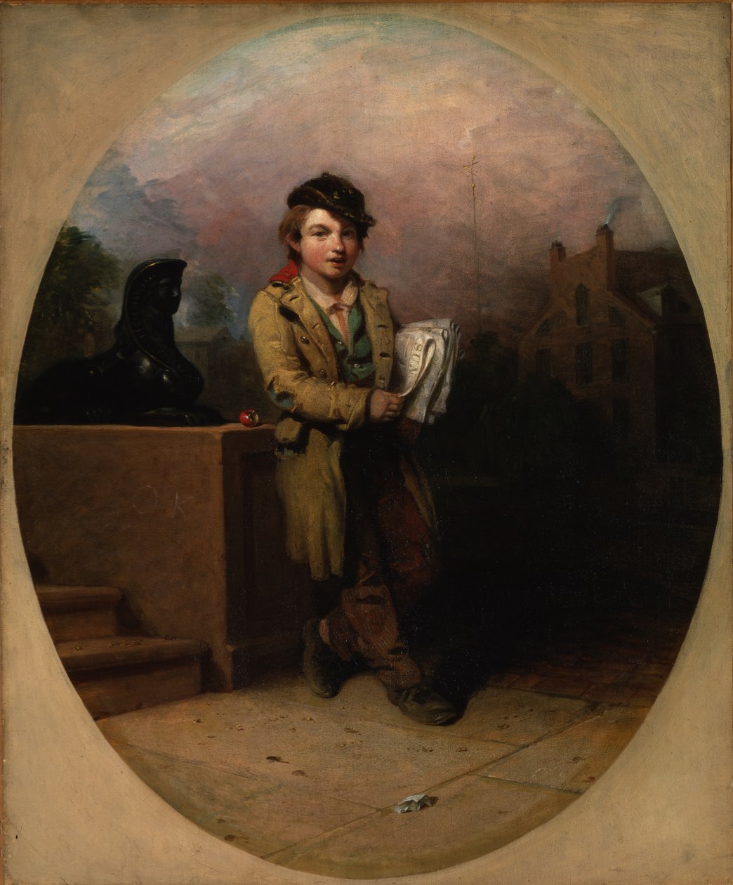 News Boy, 1841 av Henry Inman