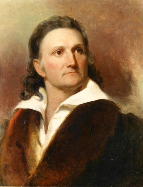 Portrett av J.J. Audubon (1785–1851) ca. 1833 (wc på papir) av Henry Inman