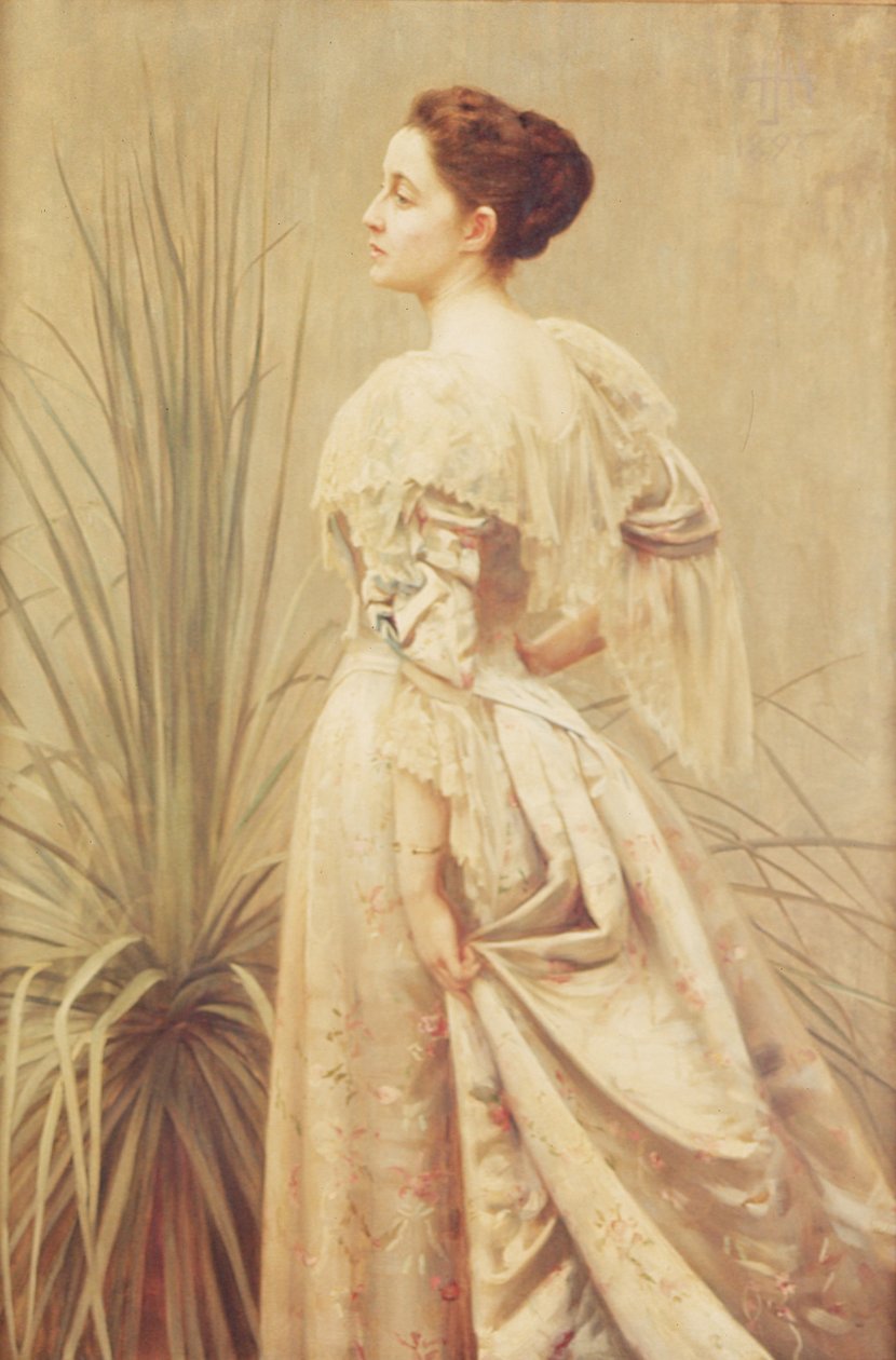 Portrett av en dame av Henry John Hudson