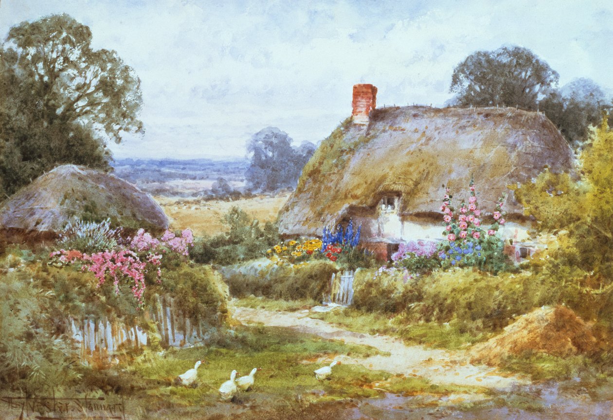 Ein Cottage im Sommer von Henry John Sylvester Stannard