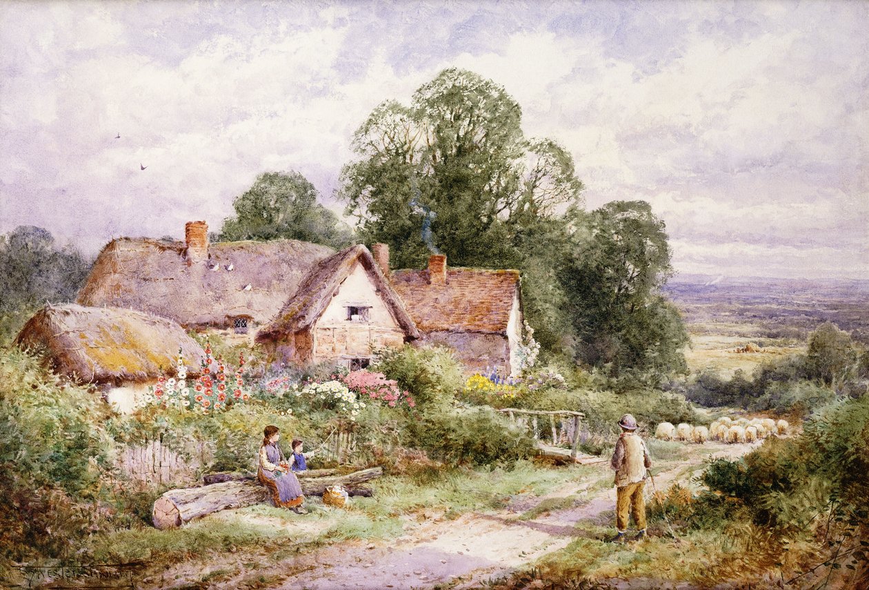 En sauebane nær Woburn, Bedfordshire av Henry John Sylvester Stannard