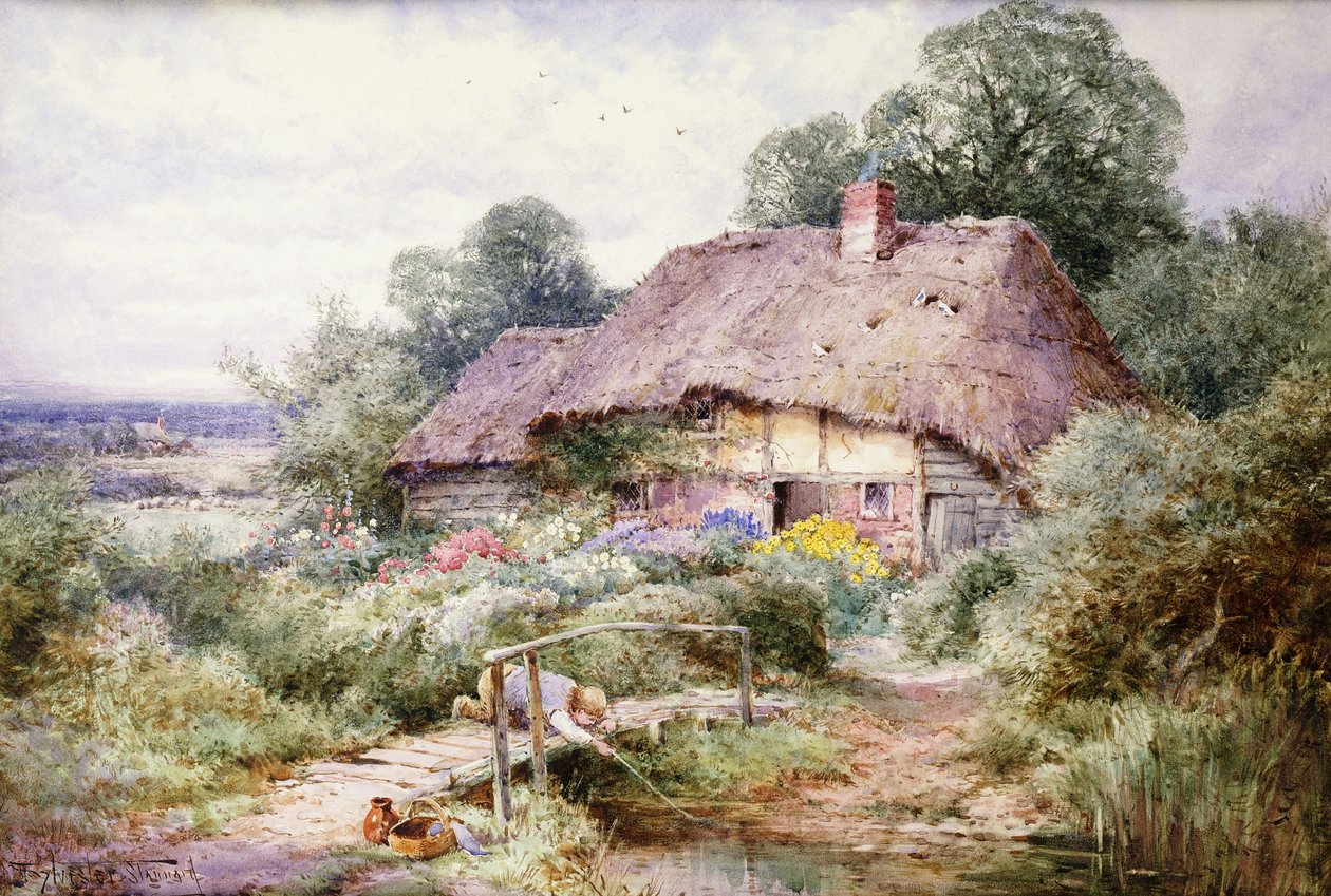 Fange Tiddlers i Eastbury, Berkshire av Henry John Sylvester Stannard