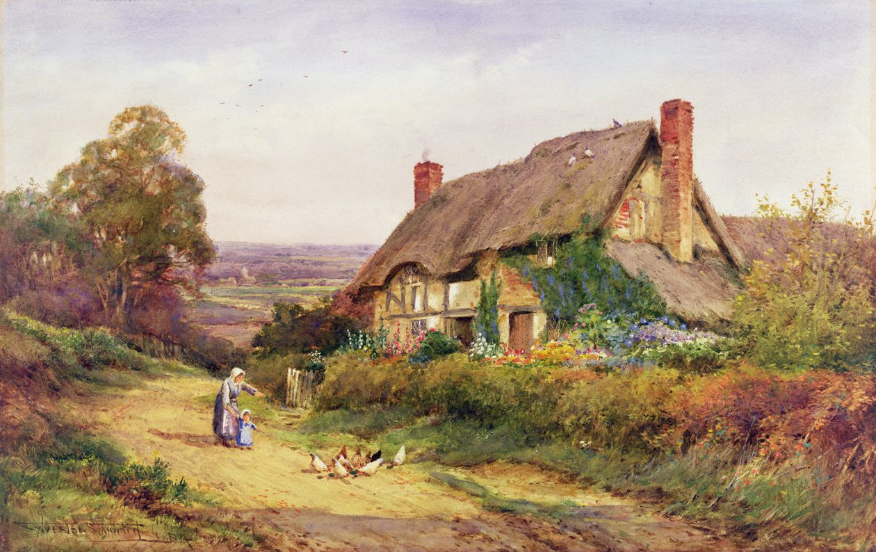Første møte (akvarell) av Henry John Sylvester Stannard