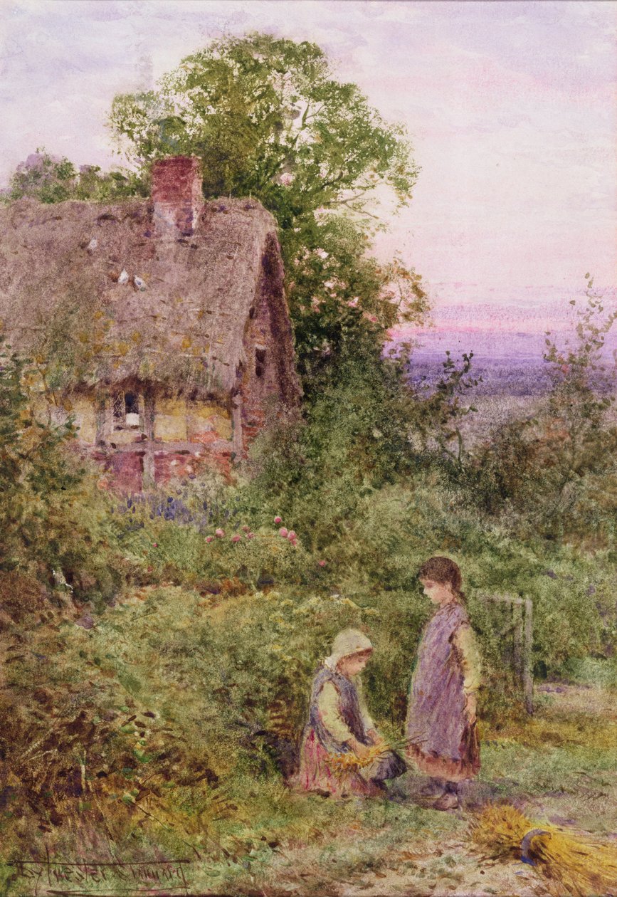 Hjelpende hånd (akvarell) av Henry John Sylvester Stannard
