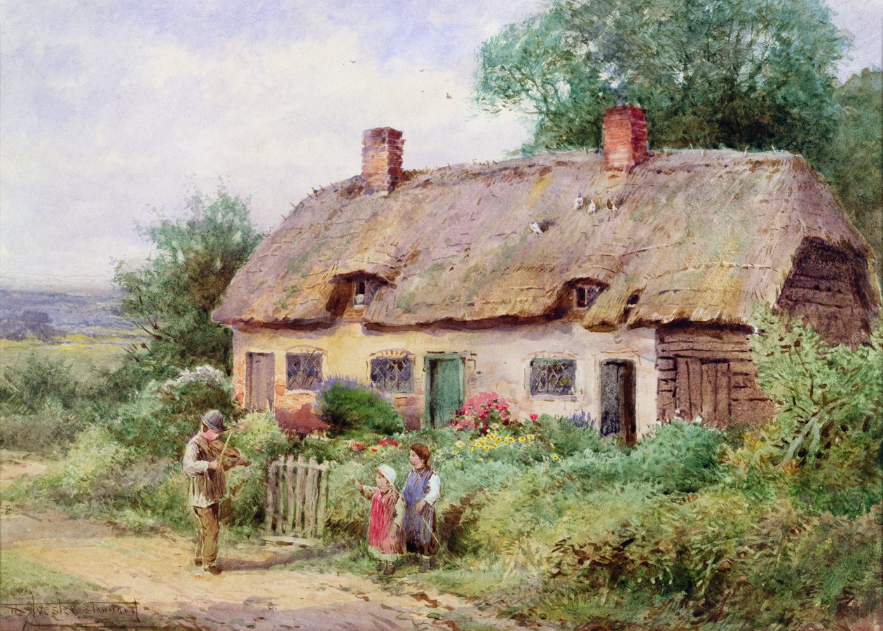 Spelemannen (akvarell) av Henry John Sylvester Stannard