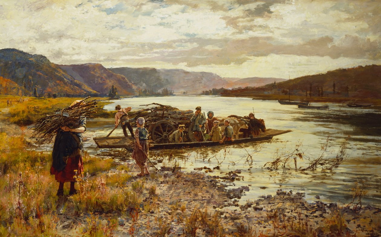 Krysser innsjøen av Henry John Yeend King