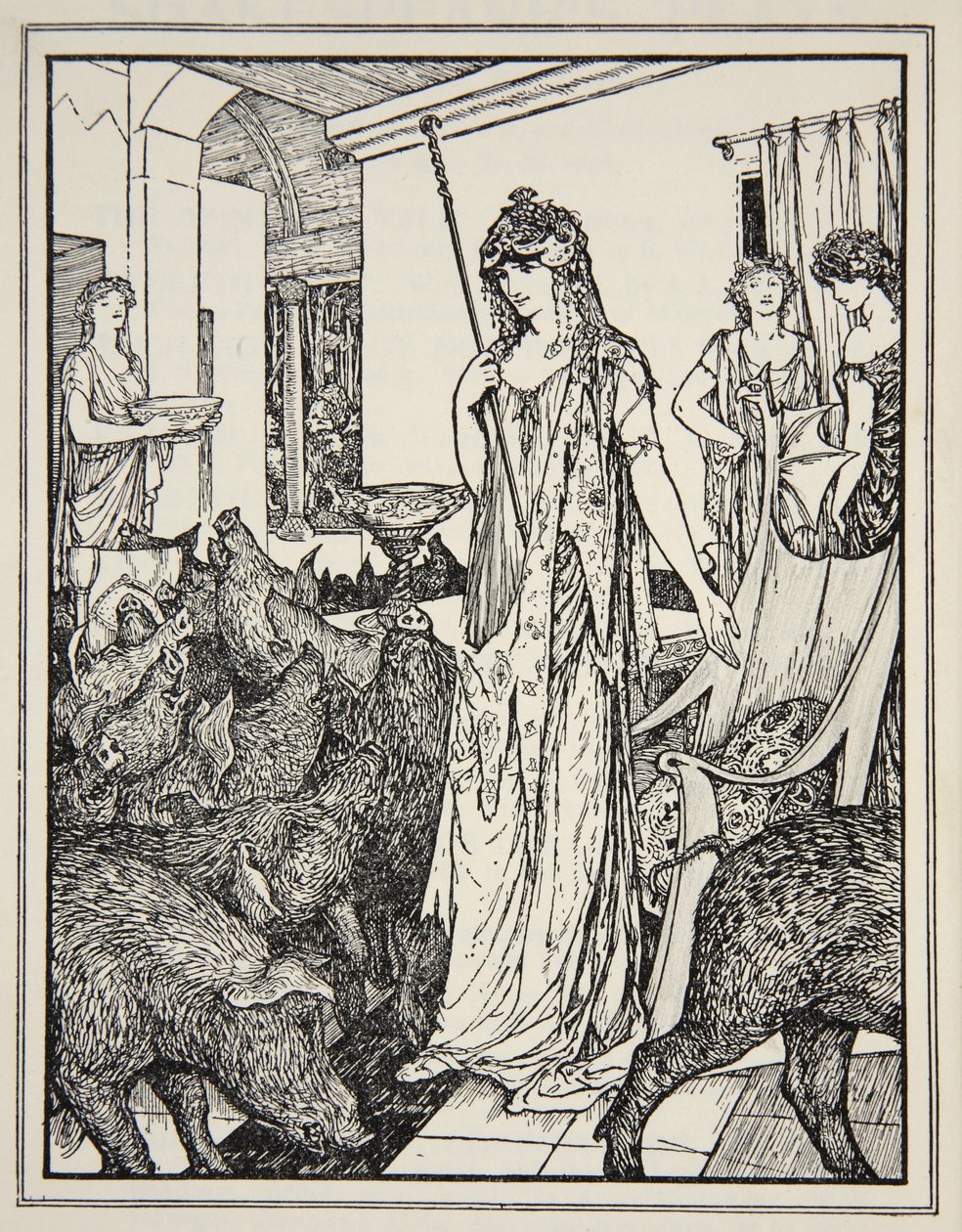 Circe sender Swine (The Companions of Ulysses) til Styes, frontispice fra 