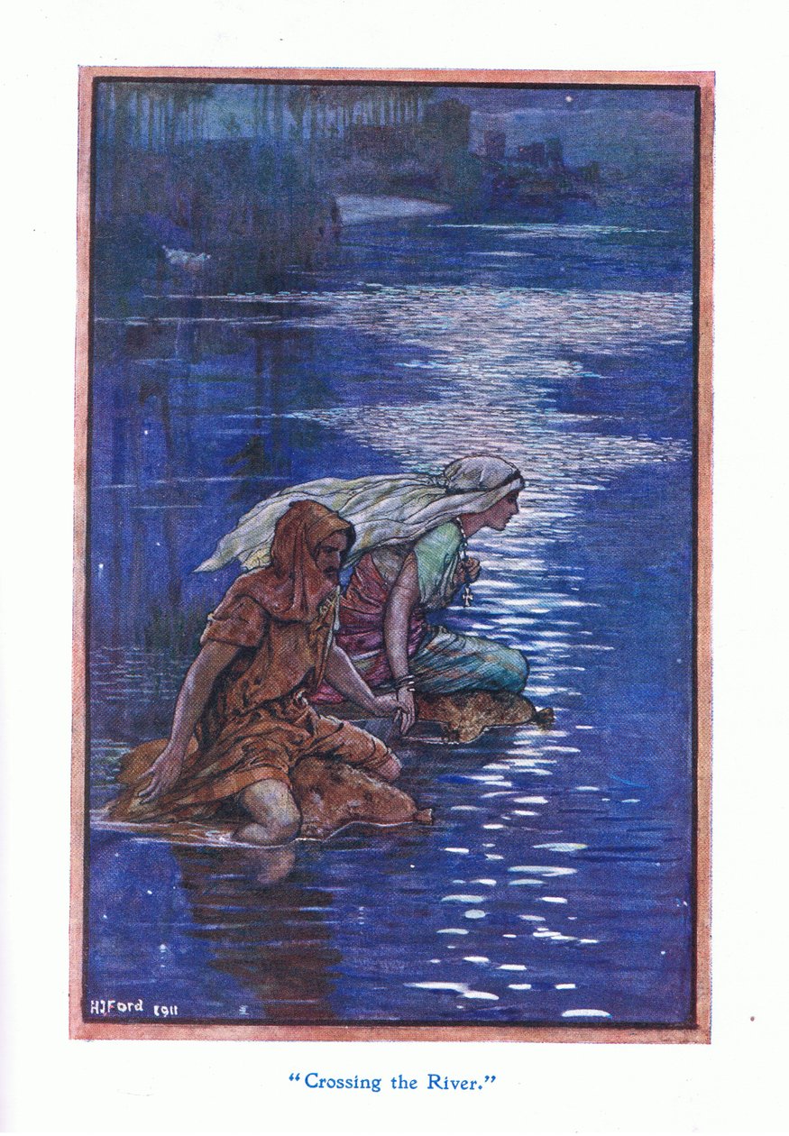 Krysser elven, 1912 av Henry Justice Ford