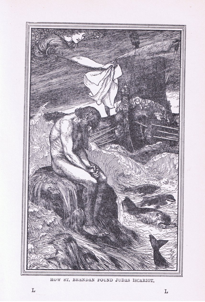 Hvordan St Brendan fant Judas Iskariot, 1912 av Henry Justice Ford