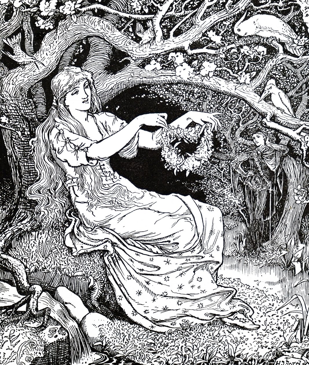 Prinsesse Narcissus og Prinsesse Potentilla av Henry Justice Ford