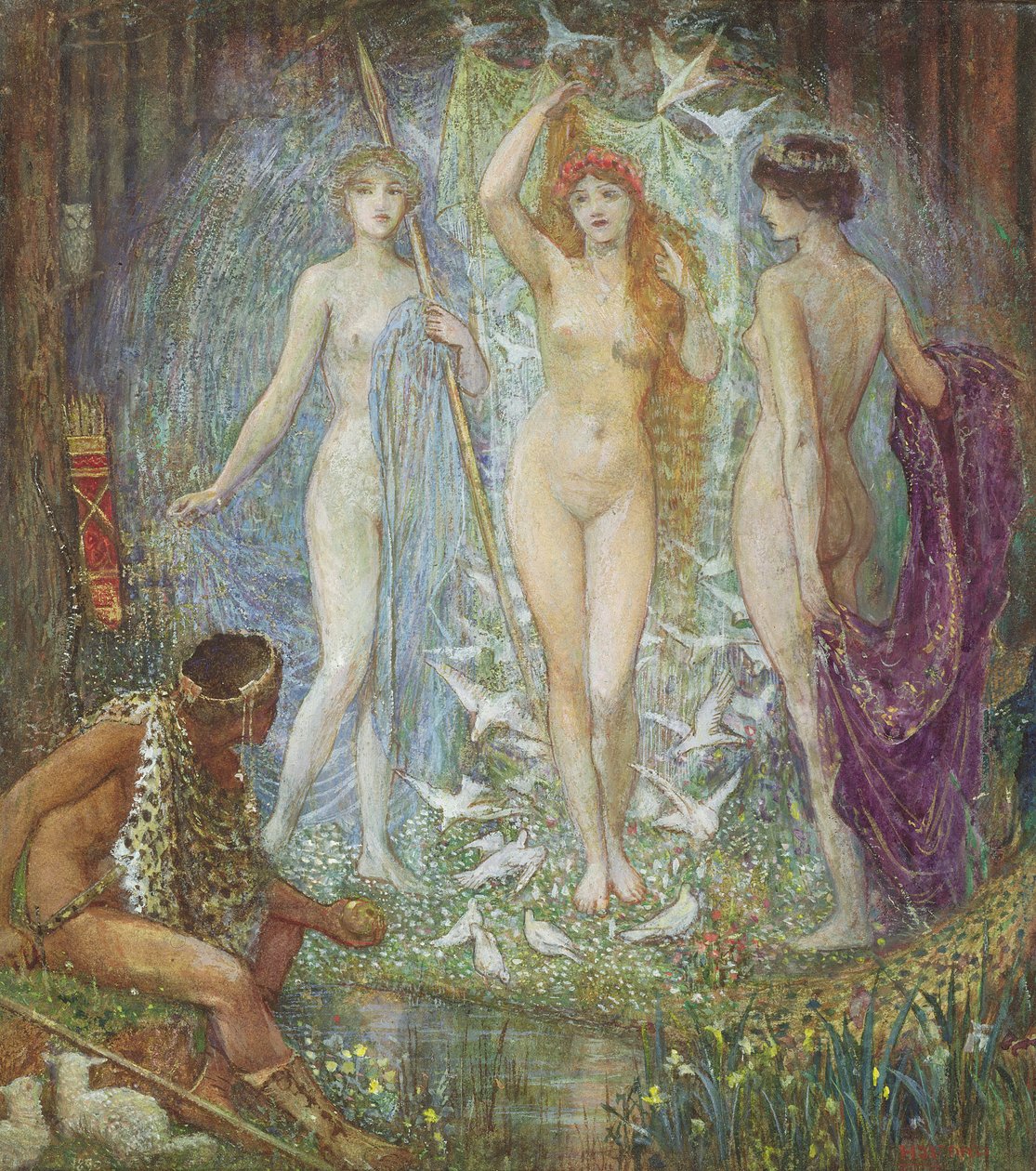 The Judgment of Paris, 1890 av Henry Justice Ford