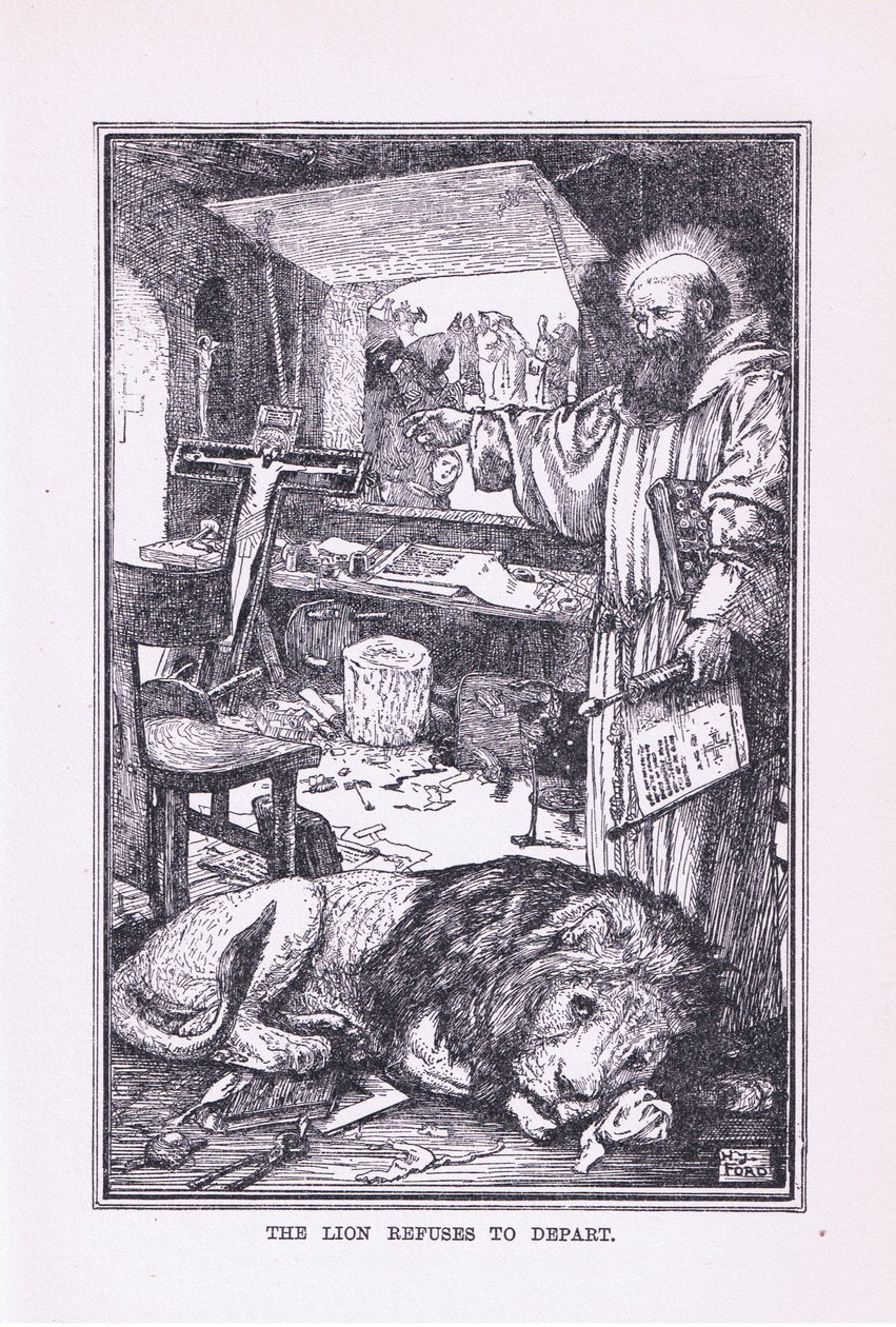 Løven nekter å dra, 1912 av Henry Justice Ford