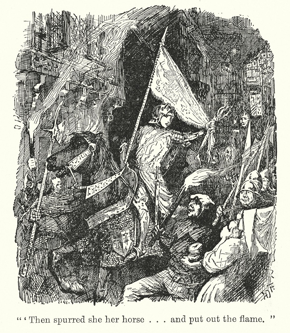 quot;Så sporet hun hesten sin. Og slukket flammenquot; (lito) av Henry Justice Ford