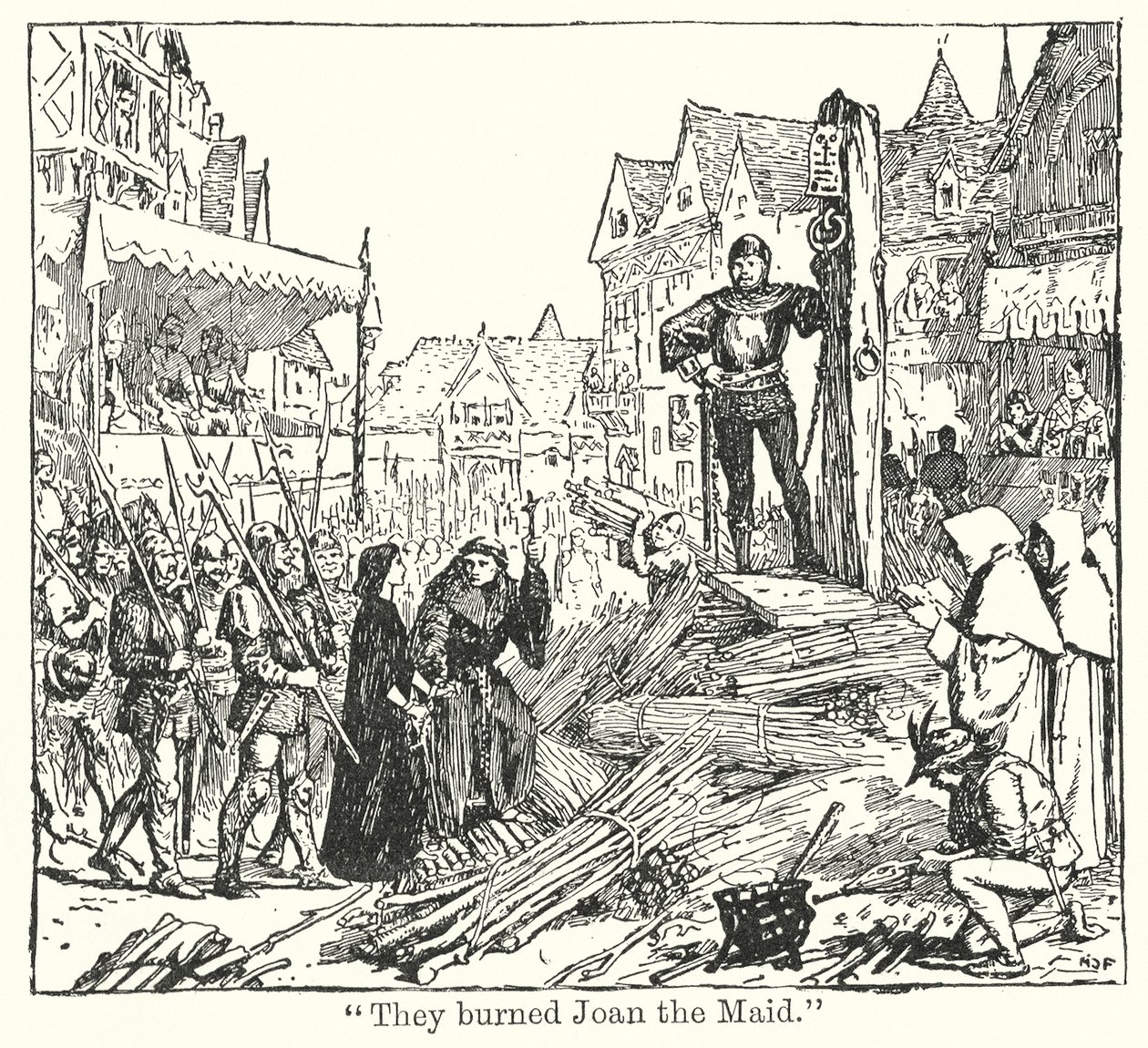 quot;De brente Joan the Jomfruquot; (lito) av Henry Justice Ford