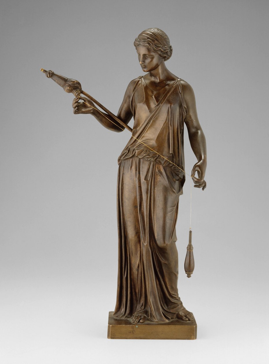 The Filatrice, eller The Spinner, 1850 av Henry Kirke Brown