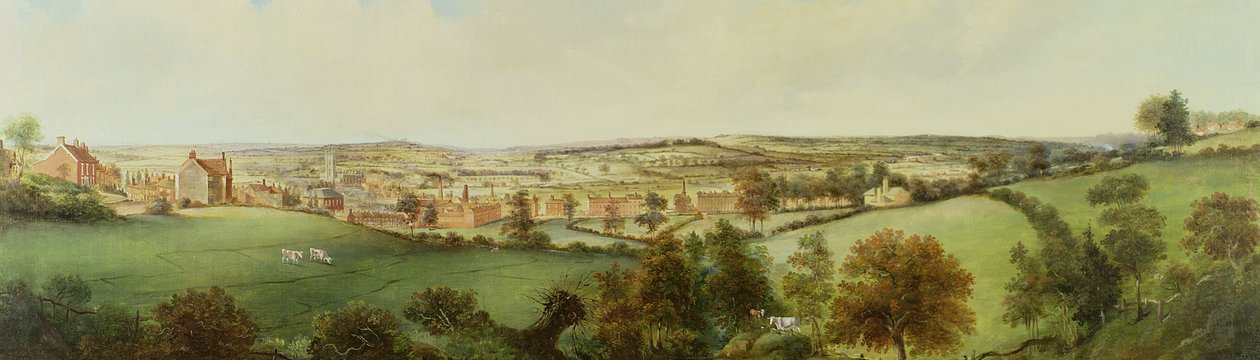 Panoramautsikt over Stoke on Trent av Henry Lark Pratt