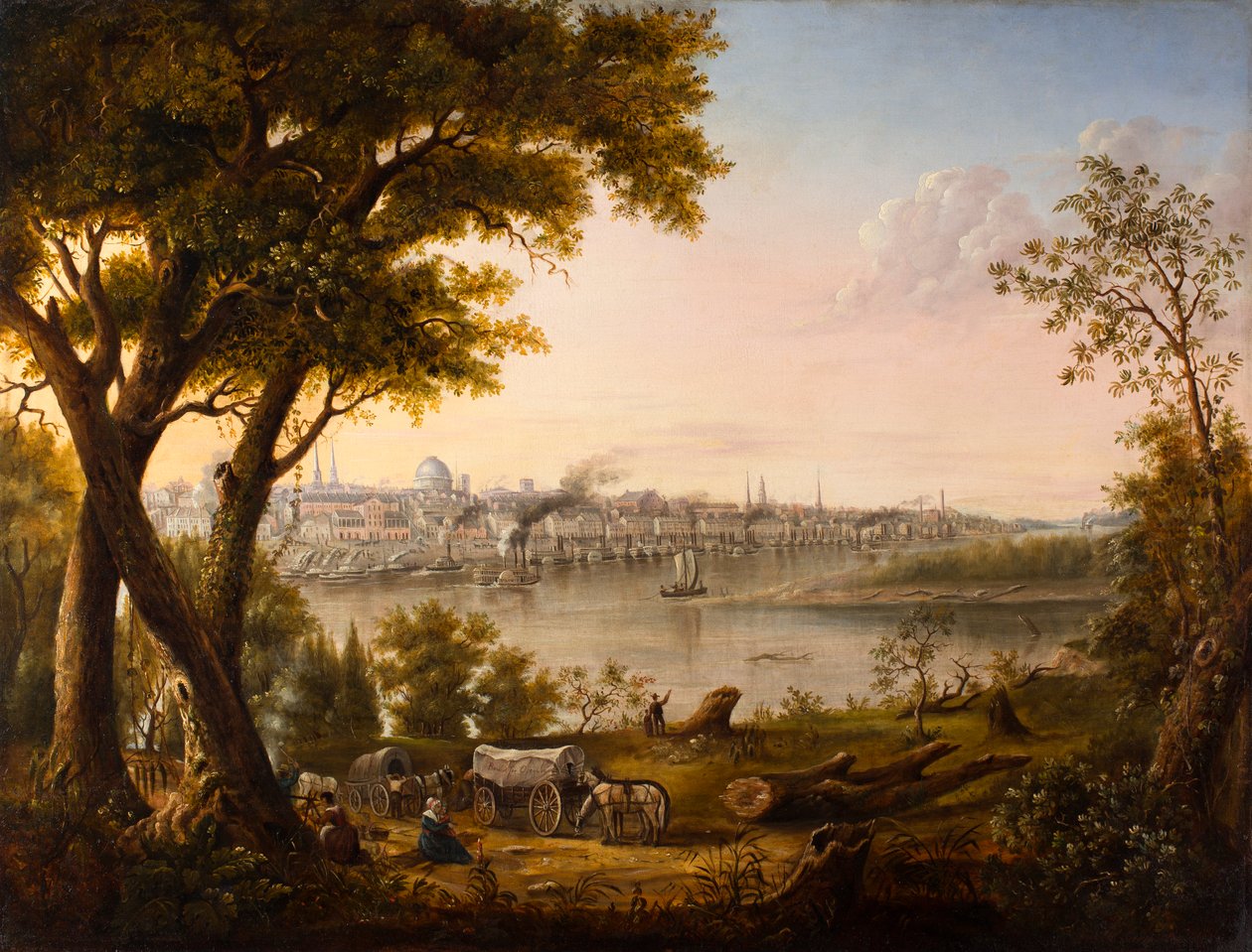 Saint Louis i 1846 av Henry Lewis