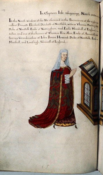 Elizabeth hertuginne av Norfolk av Henry Lilly