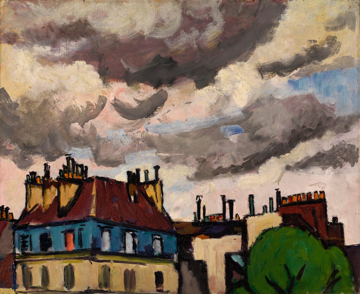 Tak og skyer, Paris, 1910-1912. av Henry Lyman Saÿen