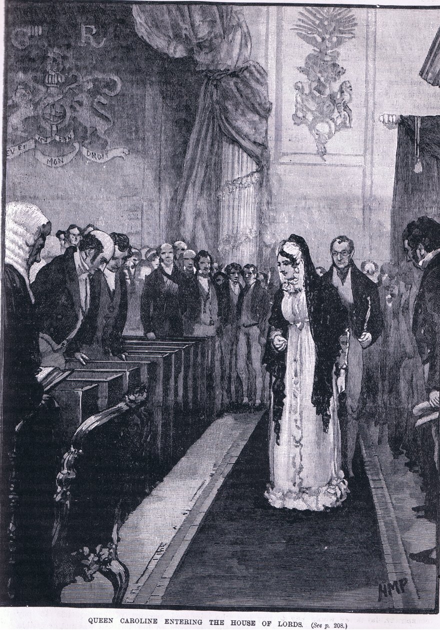 Dronning Caroline går inn i House of Lords av Henry Marriott Paget