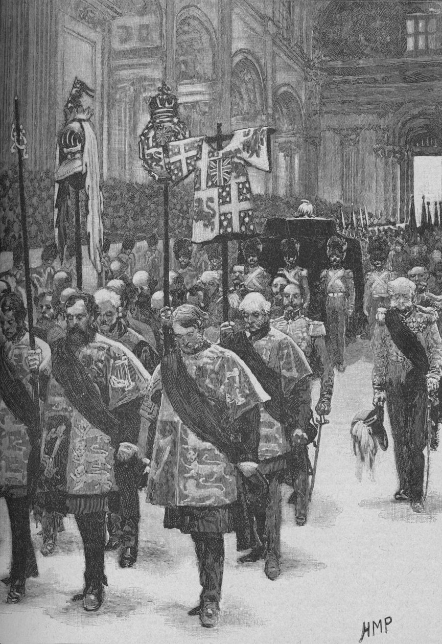 Begravelsen av Wellington, c1890 av Henry Marriott Paget