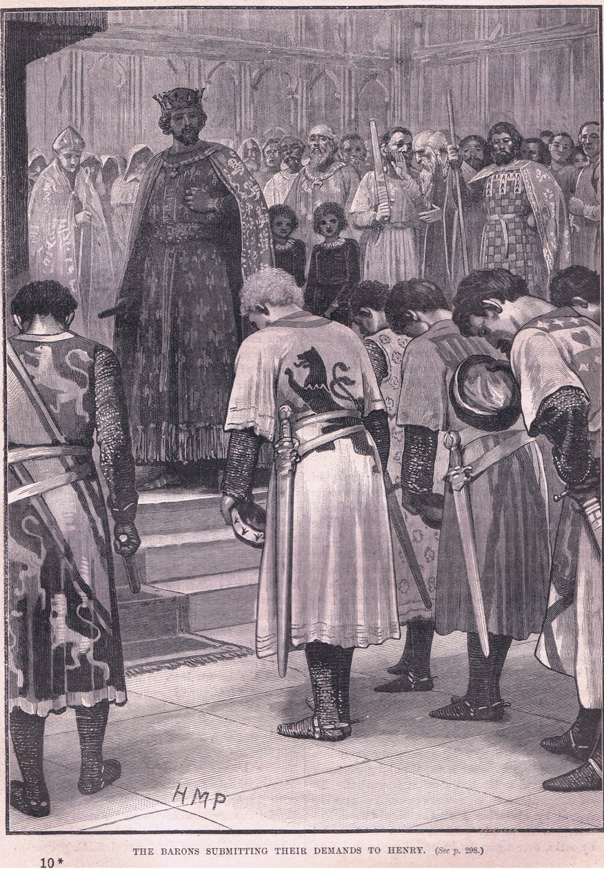 Baronene sendte inn kravene sine til Henry AD 1258 av Henry Marriott Paget