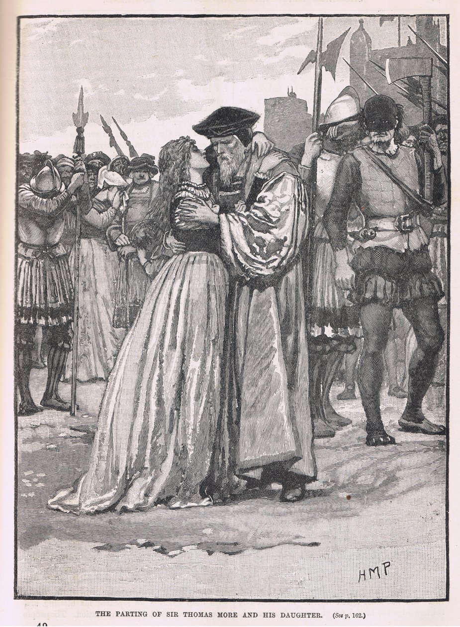 Avskjeden til Sir Thomas More og hans datter 1534 av Henry Marriott Paget