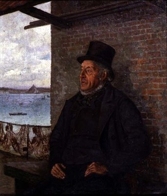 En stor autoritet i landsbyen vår, Portrett av John Kelynack av Henry Martin